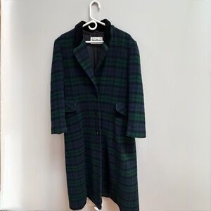 Vintage John Weitz tartan coat